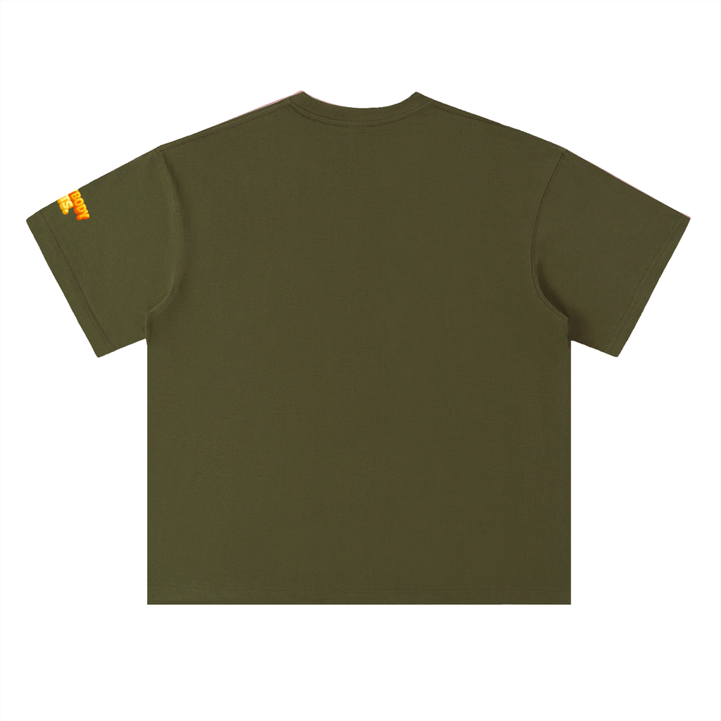 EVERYBODY EATS: MAC N CHEESE - Heavyweight Drop Shoulder Cotton T-Shirt